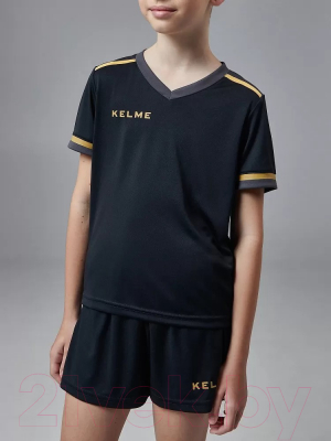 Футбольная форма Kelme Short Sleeve Football Suit / 3873001-037 (р. 160, черный)