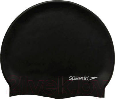 Шапочка для плавания Speedo Flat Silicone Cap / 8-709910001-0001 (черный)