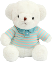 Мягкая игрушка Sima-Land Белый медведь в голубой кофте / 9826735 - 