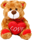 Мягкая игрушка Sima-Land Медведь с сердцем / 9473220 (коричневый) - 