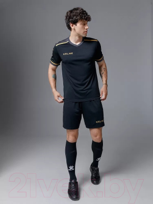 Футбольная форма Kelme Short Sleeve Football Uniform / 3871001-037 (S, черный)