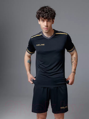 Футбольная форма Kelme Short Sleeve Football Uniform / 3871001-037 (S, черный)