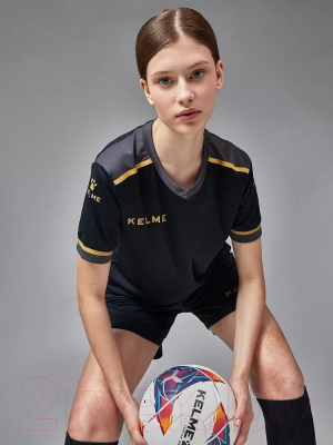 Футбольная форма Kelme Short Sleeve Football Uniform / 3871001-037 (XS, черный)