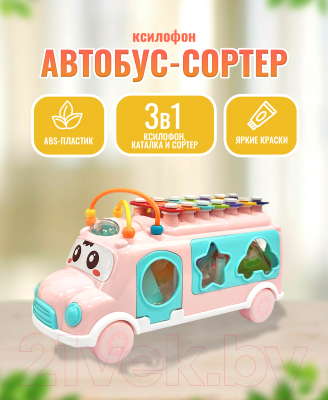 Развивающий игровой набор Тимоша Автобус Сортер с ксилофоном / 1730000002