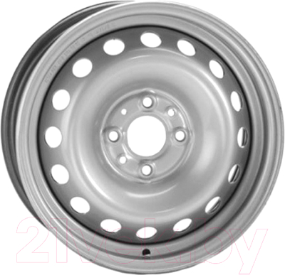 Штампованный диск Magnetto 14007S VW Polo AM 14x5.5" 4x100мм DIA 57.1мм ET 45мм Silver