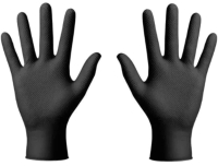 Перчатки одноразовые Gogrip Нитриловые RP30023003_001 (M, 50шт, черный) - 
