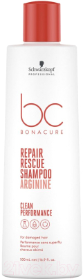 Шампунь для волос Schwarzkopf Professional Bonacure Peptide Repair Rescue Восстановление (500мл)