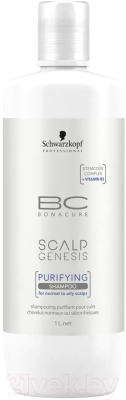 Шампунь для волос Schwarzkopf Professional Bonacure Scalp Genesis Purifying Shampoo (1л)