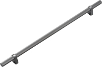 Ручка для мебели Cebi A1260 Striped PC27 (384мм, антрацит полимер) - 