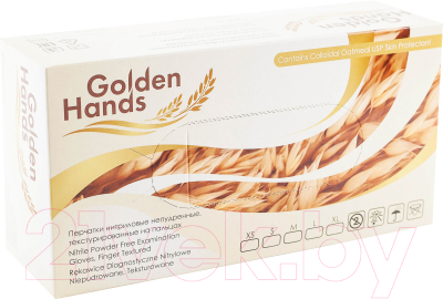 Перчатки одноразовые Golden Hands Нитриловые неопудренные (XS, 200шт)