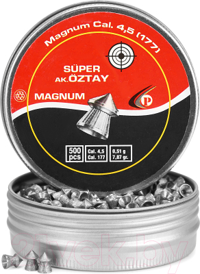 Пульки для пневматики Oztay Super Magnum 4.5 (500шт)