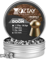 Пульки для пневматики Oztay Heavy Doom Diabolo 5.5 (250шт) - 