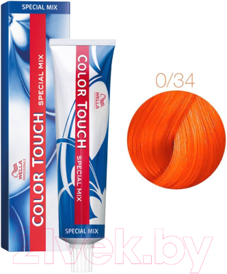 Крем-краска для волос Wella Professionals Color Touch Mix New 0/34 (60мл, коралл)