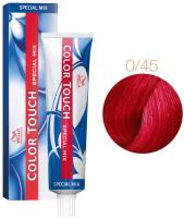 Крем-краска для волос Wella Professionals Color Touch Mix New 0/45 (60мл, магический рубин) - 