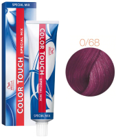 Крем-краска для волос Wella Professionals Color Touch Mix New 0/68 (60мл, магический аметист) - 