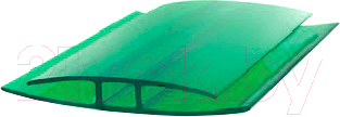 Профиль соединительный для поликарбоната Berolux Неразъемный H 6мм (6м, зеленый)