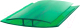 Профиль соединительный для поликарбоната Berolux Неразъемный H 6мм (6м, зеленый) - 