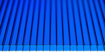 Сотовый поликарбонат Multigreen 6000x2100x6мм (синий)