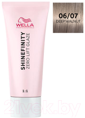 Гель-краска для волос Wella Professionals Shinefinity тон 06/0 (60мл)