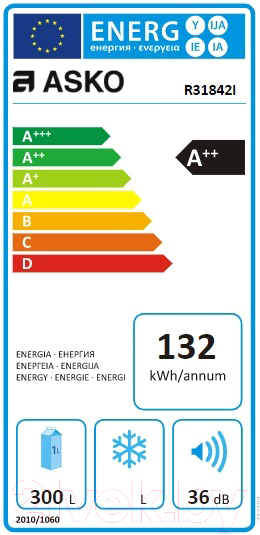 Встраиваемый холодильник Asko R31842I