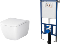 

Унитаз подвесной с инсталляцией, FlashClean C901701SC + Eccellenza Tecnica 152.4.501.8088