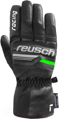 Перчатки лыжные Reusch Ski Race VC R-Tex XT / 6201257-7021 (р-р 6.5, Black/White/Neon Green)