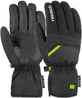 Перчатки лыжные Reusch Bradley R-TEX XT / 6101265-7716 (р-р 6.5, Black/Neon Green) - 