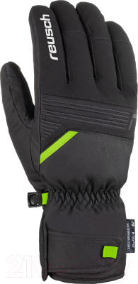 Перчатки лыжные Reusch Bradley R-TEX XT / 6101265-7716 (р-р 10, Black/Neon Green)