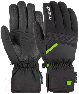 Перчатки лыжные Reusch Bradley R-TEX XT / 6101265-7716 (р-р 10, Black/Neon Green)