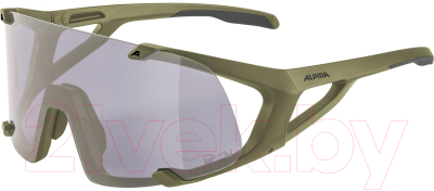 Очки солнцезащитные Alpina Sports Hawkeye Q-Lite V/ A86901-71 (оливковый/пурпурный)