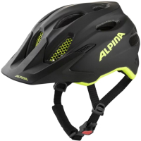 Защитный шлем Alpina Sports Carapax Jr. Flash / A9697-33 (р-р 51-56, черный/неон желтый) - 