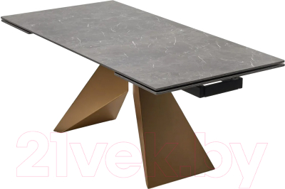 Обеденный стол M-City Ales 180 / 614M05288 (керамика/бронзовый)