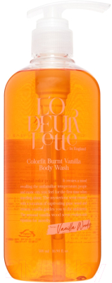 Гель для душа L'odeurlette In England Colorfit Burnt Vanilla Body Wash (500мл)