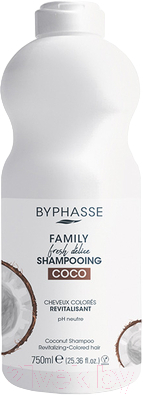 Шампунь для волос Byphasse Family Кокос для окрашенных волос (750мл)