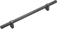 Ручка для мебели Cebi A1260 Diamond PC27 (224мм, антрацит полимер) - 