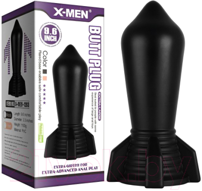 Пробка интимная Nlonely X-Men Butt Plug 25 см / 1203