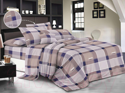 Комплект постельного белья Бояртекс №0199-4 Евро-стандарт (креп-жатка)