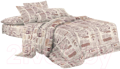 Комплект постельного белья Бояртекс №12568-03 Евро-стандарт (креп-жатка)