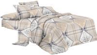 Комплект постельного белья Бояртекс №19271 2.0 с европростыней (креп-жатка) - 