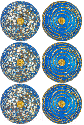 Набор шаров новогодних Elan Gallery 970101 (золото/синий)