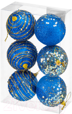 Набор шаров новогодних Elan Gallery 970102 (золото/синий)