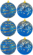 Набор шаров новогодних Elan Gallery 970102 (золото/синий) - 