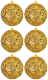 Набор шаров новогодних Elan Gallery Вензеля / 970115 (золото) - 