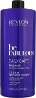 Шампунь для волос Revlon Professional Be Fabulous Fine C.R.E.A.M. Восстанавливающий (1л) - 
