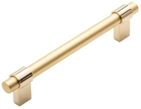 Ручка для мебели System SY8770 GL-BB (128мм, глянцевое золото/матовое золото) - 