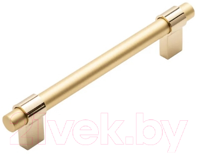 Ручка для мебели System SY8770 GL-BB (128мм, глянцевое золото/матовое золото)