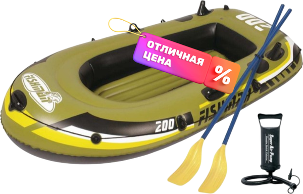 Надувная лодка Jilong Fishman 200 Set / JL007207-1N