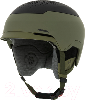Шлем горнолыжный Alpina Sports Gems / A9235-60 (р-р 59-63, оливковый/черный матовый)