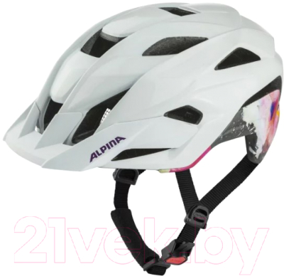 Защитный шлем Alpina Sports Kamloop Michael Cina / A9769-12 (р-р 51-56, белый глянцевый)