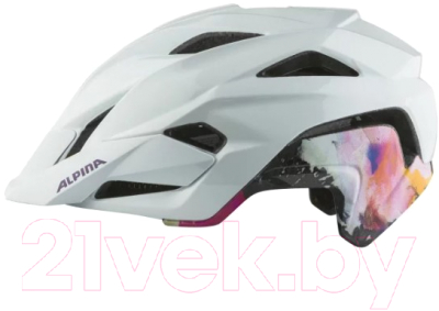 Защитный шлем Alpina Sports Kamloop Michael Cina / A9769-12 (р-р 51-56, белый глянцевый)